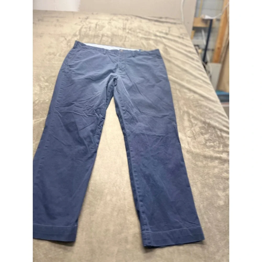 Polo Ralph Lauren Mens Stretch‎ Straight Fit Chino Pants Navy Blue 38x30